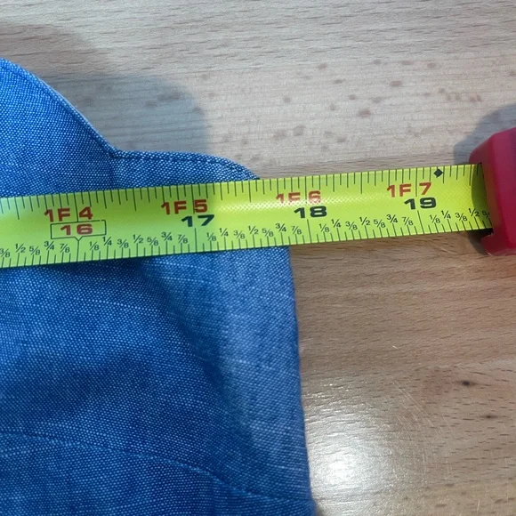 J.Crew Re-Imagined Blue Chambray Scallop Trim Cami Top 6 NWT - Picture 9 of 10